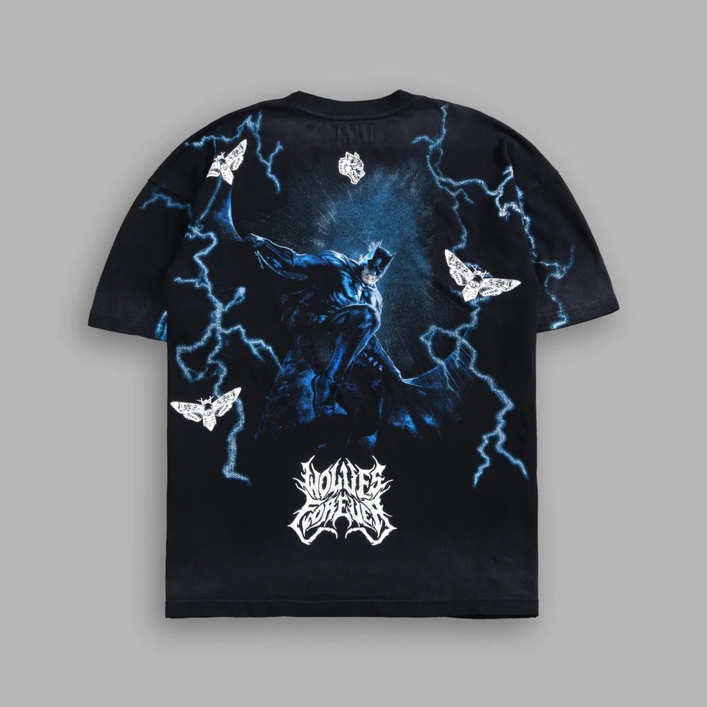 BORN IN THE SHADOWS "PREMIUM" OVERSIZED TEE IN BLACK DRIFT WASH
